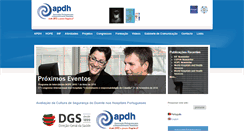 Desktop Screenshot of apdh.pt